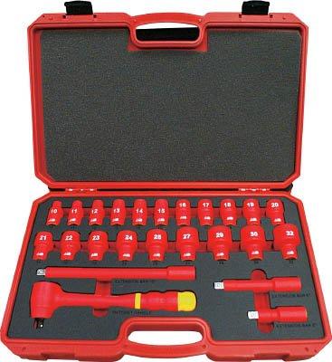 TRUSCO トラスコ中山 TRUSCO 絶縁ソケットレンチセット(6角タイプ)差込角9.5mm code:7624603