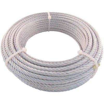 TRUSCO トラスコ中山 TRUSCO JIS規格品メッキ付ワイヤロープ (6X24)Φ9mmX50m code:7599536
