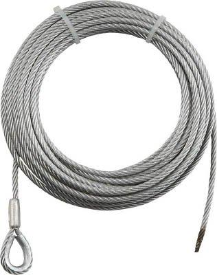 TRUSCO トラスコ中山 TRUSCO 手動ウインチ用ワイヤーΦ8×20M用(シンブル入りロック加工) code:7673647