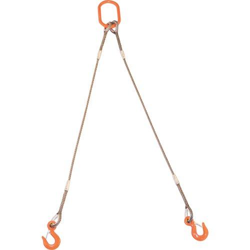 TRUSCO トラスコ中山 TRUSCO 2本吊りWスリング フック付き 6mmX3m code:8191714