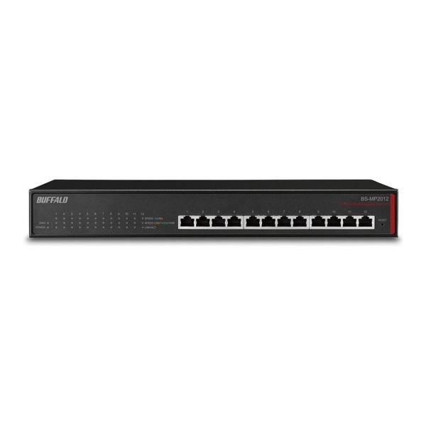 BUFFALO バッファロー マルチギガ(10G/5G/2.5G/1000M/100M)対応スイッチ 12ポート(BS-MP2012)