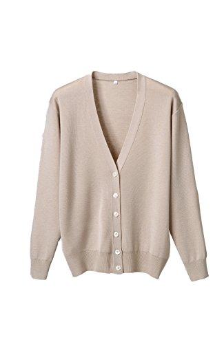 ディーフェイズ 抗ピル長袖カーディガン ベージュ 3L D-1001 1枚の通販は 5,396円