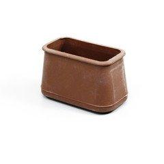 光 Fフェルト付脚キャップ 茶 入数100の通販は