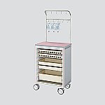 AS ONE ヨーロピアンカートII 点滴処置車 ピンク EL-IP 1台の通販は