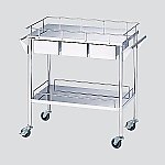 AS ONE ステンレスグリ-ンカ-ト(静音タイプ) 2段 引出付(3個) 870×450×835mmNCNK1316083-4088-11の通販は