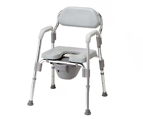 アズワン トイレ椅子(折りたたみ式) 520×535×700〜800mmNC172100-6622-11