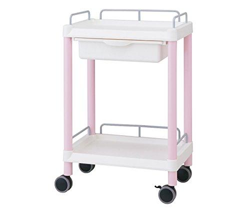 アズワン モバイルイージーカート(ガード枠付き) 引出しあり 2段 532×368×819 ME11EH 1個