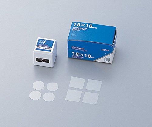 村中医療器 マツナミカバーグラス(No.1) 丸型 φ18mm 1000枚入