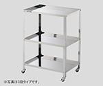 アズワン 枠付きステンレスワゴン ラージ 2段 610×410×809mm 枠付きラージ2段 1台