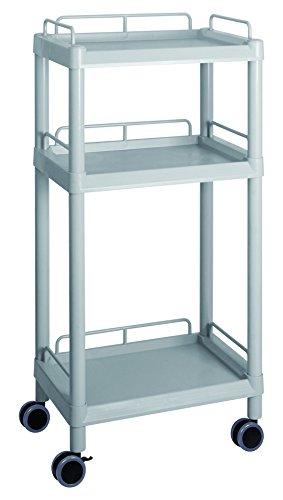 3-6641-01 モバイルイージーカート(トールタイプ/レギュラー31)グレー 3段 3-6641-01 モバイルイージーカート(トールタイプ⁄レギュラー31)グレー 3段