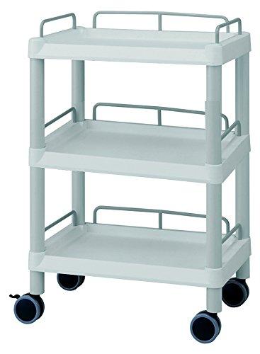 アズワン モバイルイ-ジ-カ-ト(ガ-ド枠付き:グレ-) 3段 532×368×855NC3-6639-013-6639-03