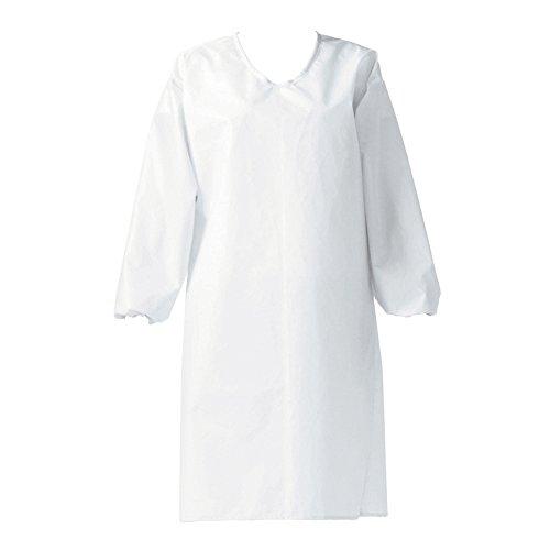 ワコウ センシアエプロン袖付E1201-0Hホワイト ひもの通販は 5,045円