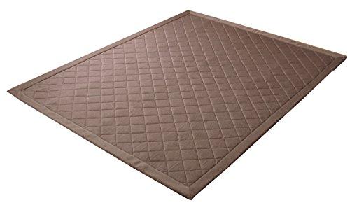 イケヒコ ラグ カーペット 3畳 デニム調 ニットキルトラグ『アルバ2IT』 ブラウン 約190×240cm ホットカーペット対応の通販は 7,148円