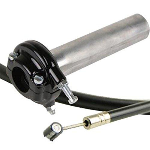 グッズ(GOODS) AMALスロットル - ブラック＆ワイヤー  /SR400/500 (-87’)(アウター900mm)の通販は 7,395円