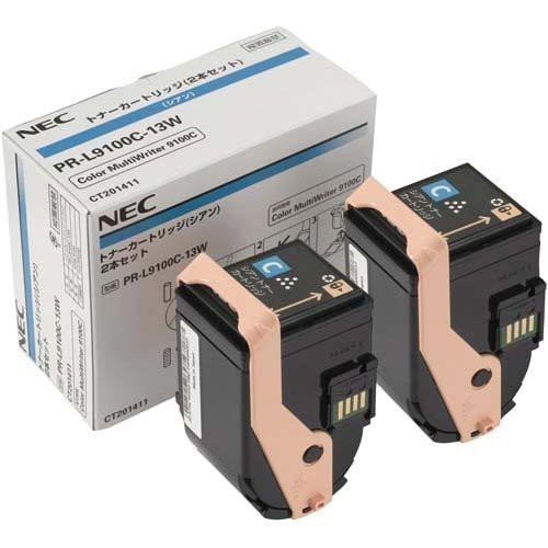 NEC NEC トナーカートリッジ2本セット シアン PR-L9110C-13W (63-4004