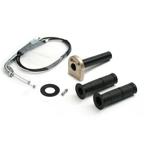 アクティブ(ACTIVE) スロットルKIT [ホルダー:TYPE-3 ガンメタ] 巻取φ42 [メッキ金具] GROM 13-16 1077043