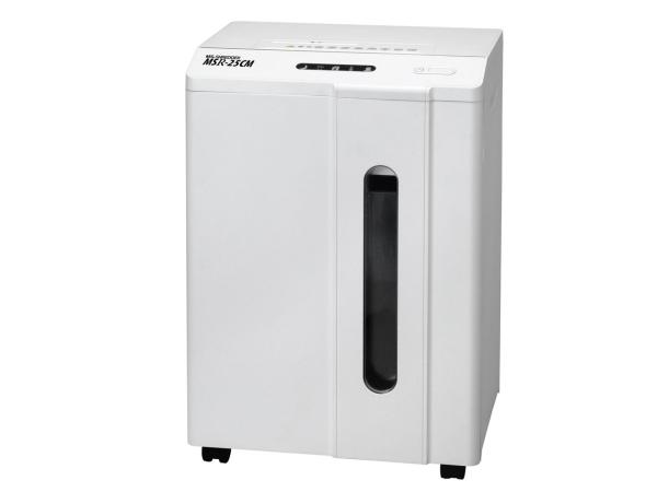 MEIKO 明光商会 MSR-25CM MS電動シュレッダー クロスカット 最大幅:A4 11枚〜50枚 31L〜40L CD/ホッチキス可 ホワイト