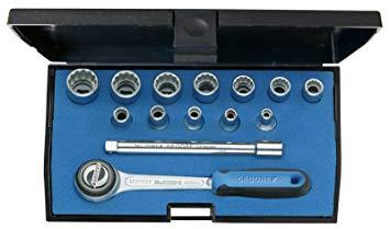 1815598GEDORE ソケットレンチ14点セット 差込角6.35mm 12角タイプ8553908