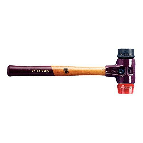 ロームヘルド・ハルダー 3026.04HALDER シンプレックスハンマー ゴム(黒)プラスティック(赤)頭径40mm4817737