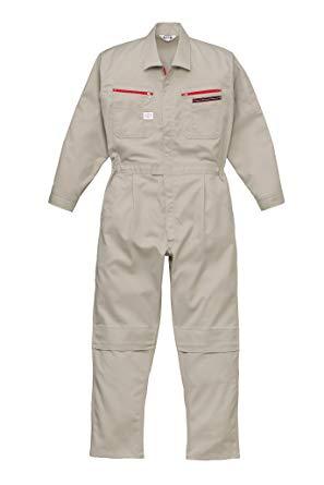 山田辰 1280SGLAUTO-BI ツナギ服 Lサイズ シルバーグレー8363735