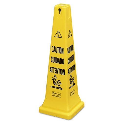 Rubbermaid Commercial Products 627604ラバーメイド セーフティコーン 3ヶ国語 イエロー8193925