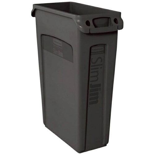 354706ラバーメイド スリムジムコンテナ 通気孔付き 87.1L グリーン8194494