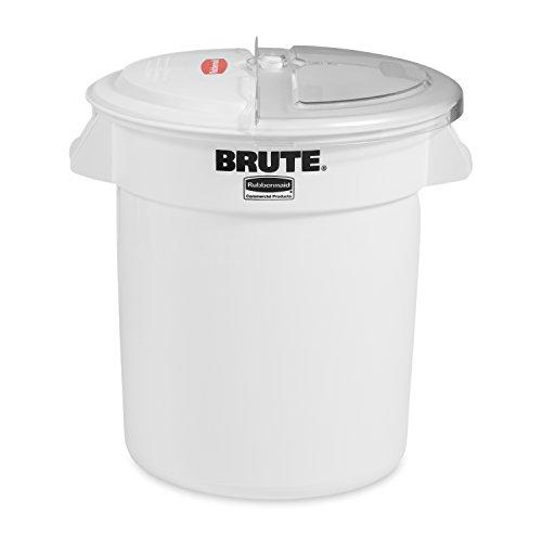 Rubbermaid Commercial Products 9G7301ラバーメイド ブルートコンテナ スライド式フタ、スクープセット ホワイト8194630
