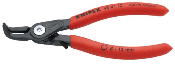クニペックス KNIPEX 4841J01KNIPEX 8 -13mm 穴用スナップリングプライヤー 曲8358261