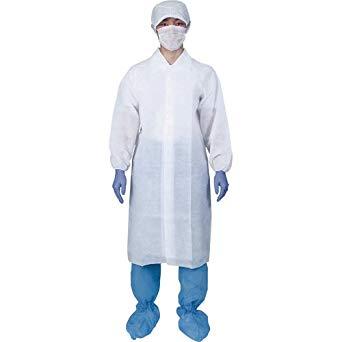 AFWMMアイテックス 不織布白衣(マジックタイプ) M (50着入)8192872