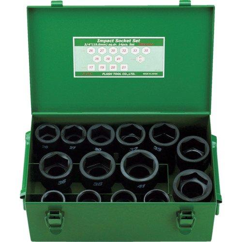 6WAS14FPC インパクト セミロングソケット セット 差込角19mm 14pc7697112