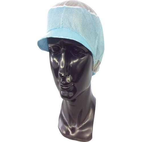 CA104B東京メディカル でんでん帽(帯電タイプ) ブルー ツバ付通気型  (50枚入)8179912