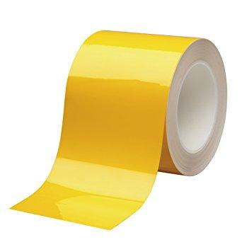 VHT100Yミドリ安全 ベルデビバハードテープ 黄 100mmX20m7540019
