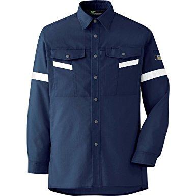 VES2557UE3Lミドリ安全 ベルデクセル帯電防止 反射材仕様 長袖シャツ VES2557上 3L8357100