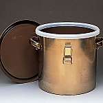 フロンケミカル フッ素樹脂 (PFA) コーティング密閉タンク 7L 0378-001 1個