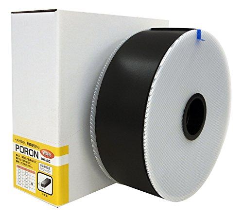 L24510015Mイノアック マイクロセルウレタンPORON(R) 黒 5×100mm×15M巻8184100の通販は