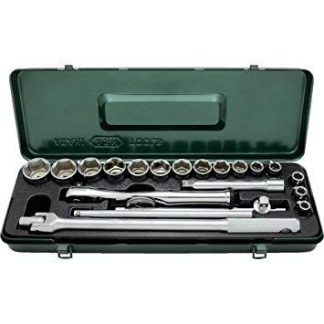 旭金属工業 VJS4251ASH レボウェイブ6角ソケットレンチセット12.7□×21PCS8550870の通販は