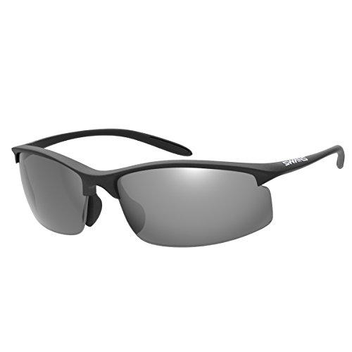 山本光学 Airless-MOVE (エアレス・ムーヴ) 品番:SAMV-0751 MBK フレーム:マットブラック レンズ:シルバーミラー×偏光スモーク