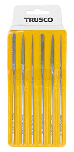 TRUSCO トラスコ中山 TRUSCO ダイヤモンドミニヤスリセット 平・半丸・丸 6本組セット TMIS1 3289061