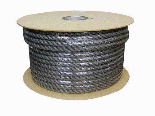 ハンディ・クラウン ユタカメイク PEカラーロープドラム巻 灰 16mm×100m 【RE-168】