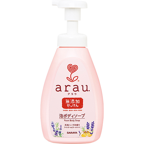 サラヤ アラウ泡ボディソープ550mLポンプ付 25835 1本
