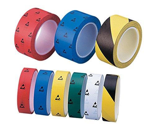 アズワン アズピュアESD PETラインテープ 白 25mm×33m 10巻入NC1-4807-611-4807-62