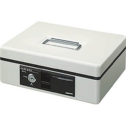 KOKUYO コクヨ 手提げ金庫(スタンダード)B6シリンダー錠ライトグレー (CB-Y14M)