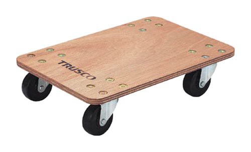 TRUSCO トラスコ中山 TRUSCO 合板平台車プティカルゴ300x450ゴム車輪 PC-3045G 5078741の通販は