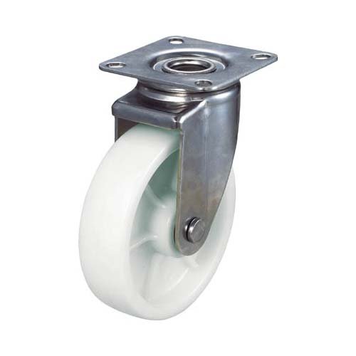 TRUSCO トラスコ中山 TRUSCO ステンキャスターナイロン車100Φ自在 TYSNJ-100 2781778