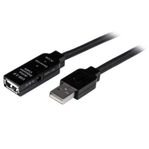 STARTECH.COM USB 2.0 アクティブ延長ケーブル 5m Type-A(オス/メス) USB2AAEXT5M(USB2AAEXT5M)