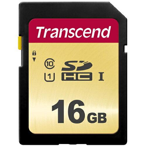 トランセンドジャパン 16GB SDHCカード UHS-I U1準拠 TS16GSDC500S 1個