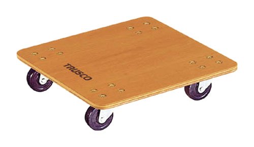 TRUSCO トラスコ中山 TRUSCO 合板平台車プティカルゴ450x450ゴム車輪 PC-4545G 5078750の通販は