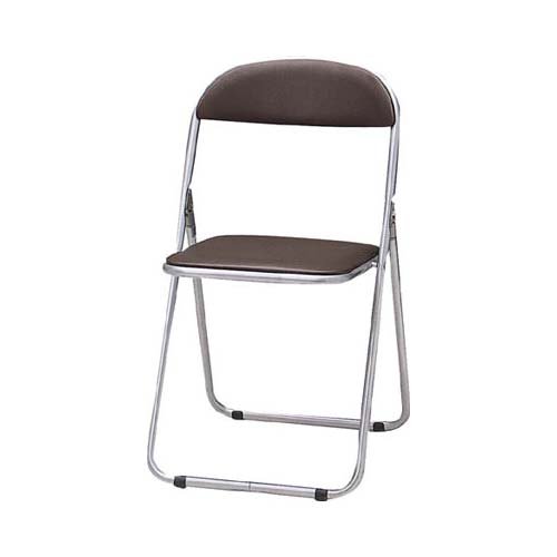 TRUSCO トラスコ中山 TRUSCO 折りたたみパイプ椅子 ウレタンレザーシート貼り 茶 FC-2000TS 5125022