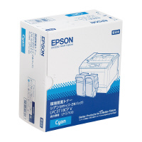 EPSON エプソン EPSON Offirio LP-S7100 シリーズ用 環境推進トナー スマートスタイルカートリッジ シアン Mサイズ 6500ページ×2本パック LPC3T18CPV