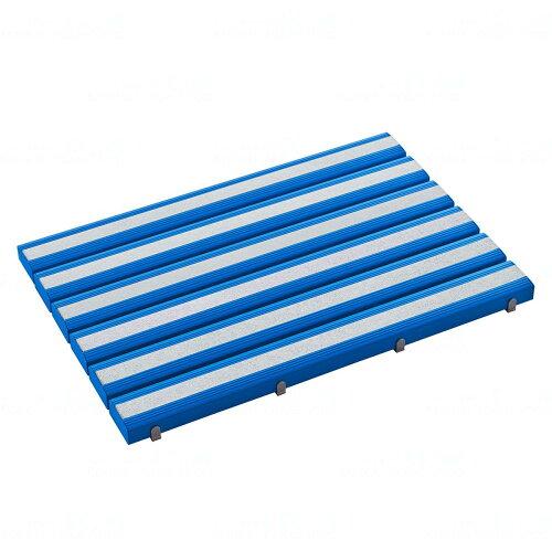 テラモト 抗菌滑り止め安全スノコ組立品 青MR0984453